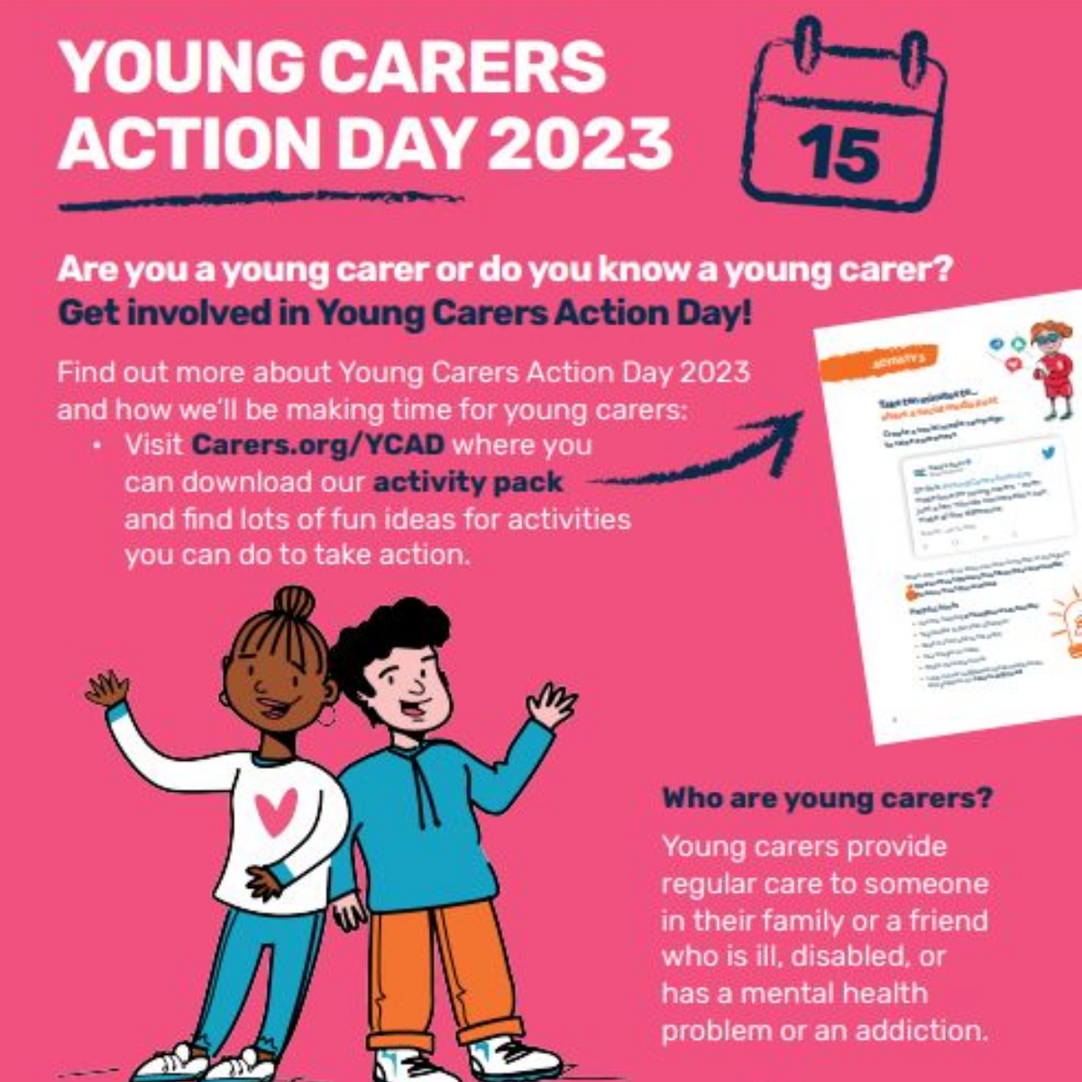 The Buckingham School Young Carers Action Day 2023 SAVE THE DATE 15