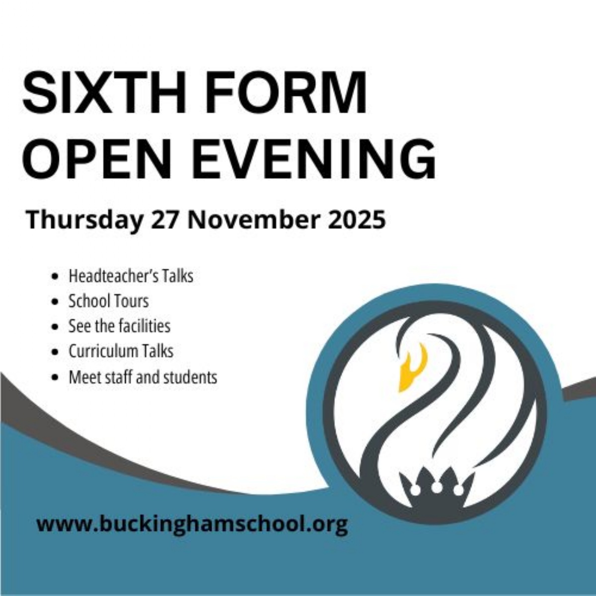 The Buckingham School - Sixth Form Open Evening: Thursday 27 November ...